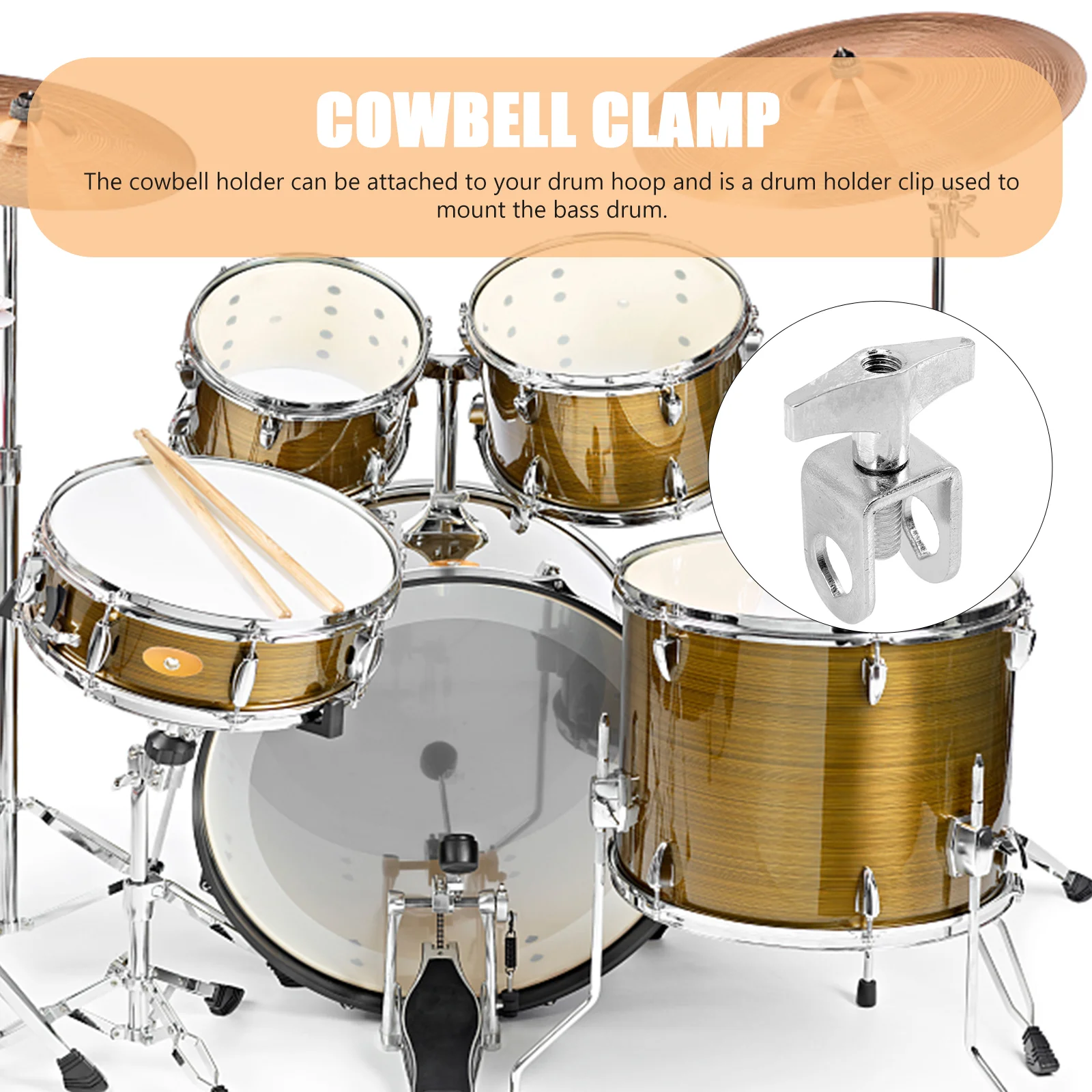 Зажим для колокольчика соединительный держатель музыкального инструмента