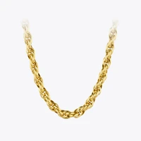enfashion twist chunky necklace women gold color stainless steel exaggeration chain choker fashion jewelry gifts collar p203123