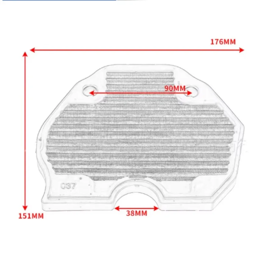 Подходит для Benali Yellow Dragon BJ300GS Blue TNT300 BN302 воздушный фильтр с высоким расходом 1x