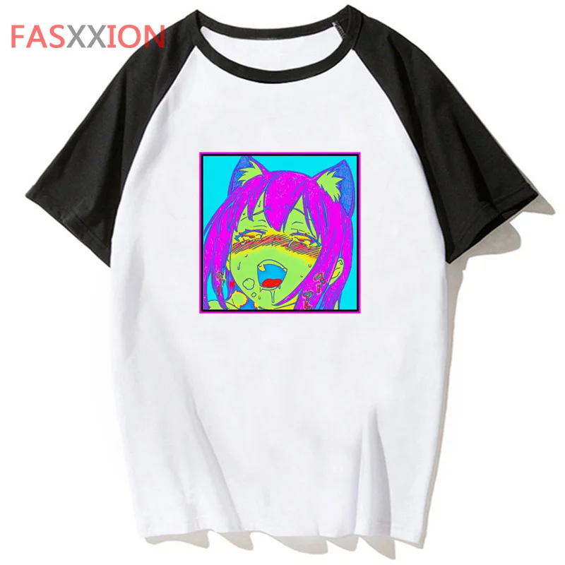 

ahegao t shirt tshirt tee hop top harajuku hip funny t-shirt streetwear for male clothing men