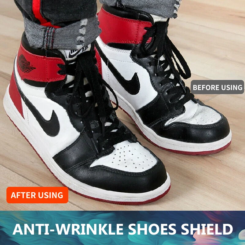 1 Pair Sneaker Shield Sneakers Anti Crease Wrinkled Fold Shoes Support Toe Cap Sport Ball Shoes Head Stretcher Head Shield