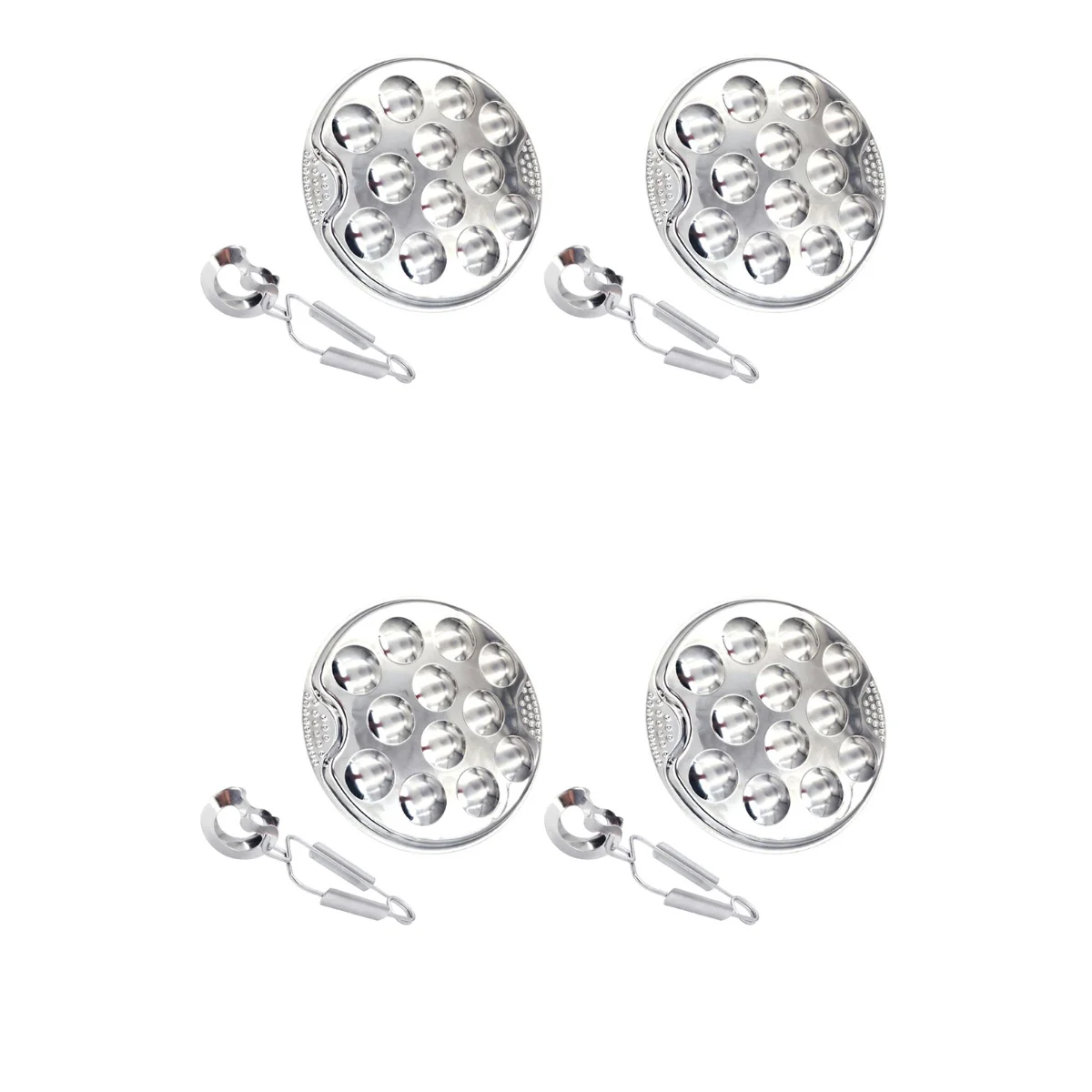 

Escargot Plate Snail Steel Stainless Dish Cooking Metal Pan Oyster Dishes Setj Footed Clamp Fork Non Set Dinner Cake Tray French