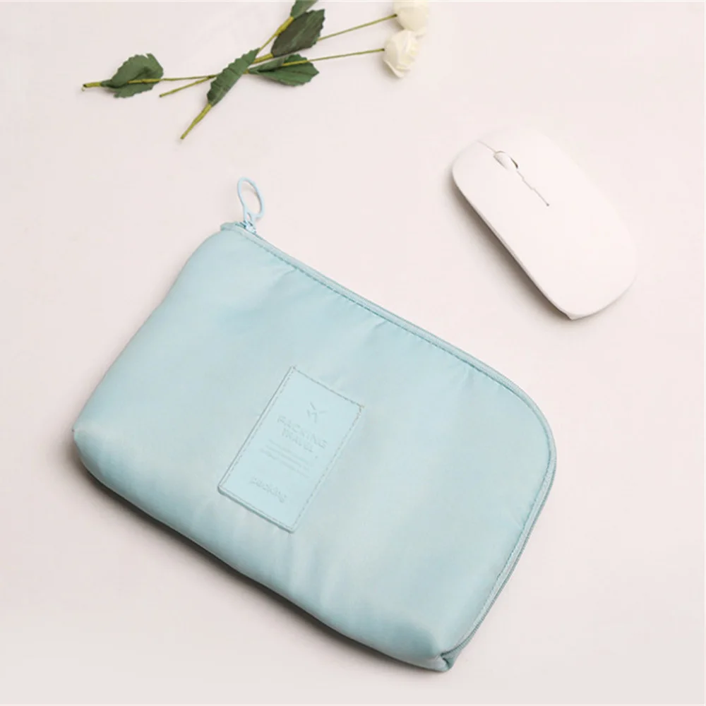 

Nylon Portable Data Cable Storage Bag Travel Earphone Wire Organizer Case Multi-Function Headset Digital Supplies Cosmetics Bags