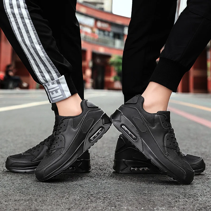 Couple Models Of Casual Shoes Men's Running Shoes Outdoor Walking Shoes Air Cushion Shoes Breathable Lightweight Hundred Sneaker