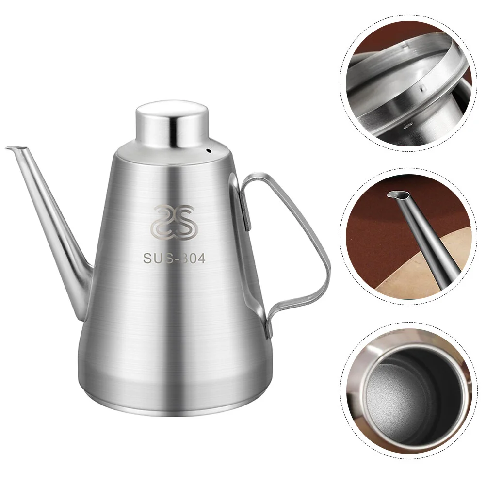 

Oil Pot Storage Grease Container Lid Liquid Dispenser Filter Jar Kitchen Must Haves Metal Water Jug