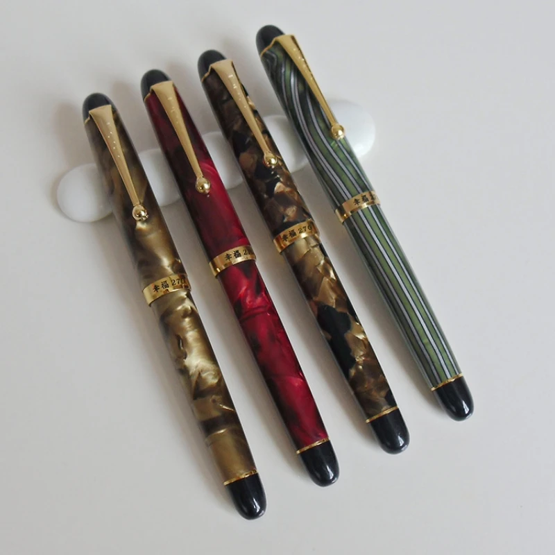 New  popular Yong Sheng happiness 270 Multicolored Fountain Pen F Nib Ink pens for writing school stationery pen gifts