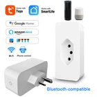 Смарт-розетка сетчатая с поддержкой Wi-Fi и bluetooth, 16 А