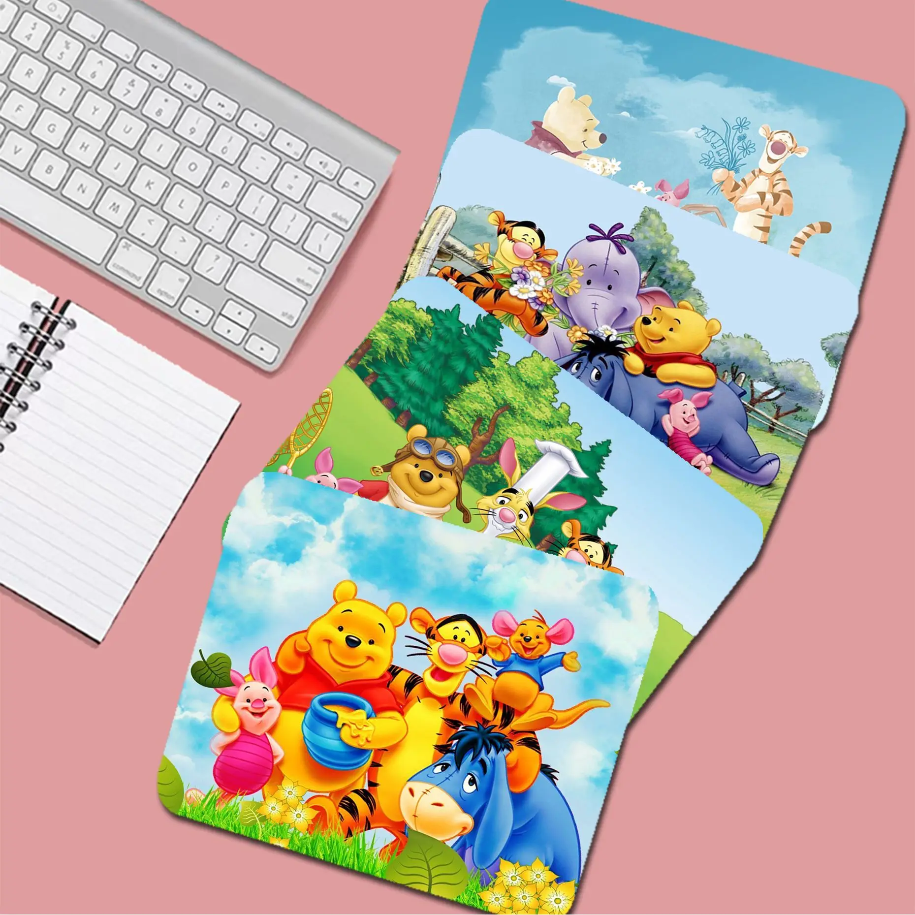 

Disney Winnie the Pooh 25x29cm Small Office Student Gaming Thickened Large Writing Pad Non-slip Cushion Deskpad Home Decor