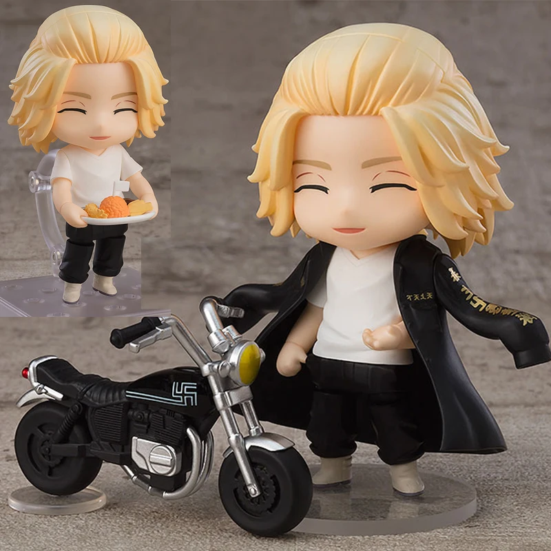 GSC 1666 Tokyo Revengers Manjiro Sano Mikey Motorcycle Face Changeable Action Figures Model Toys Cute Doll