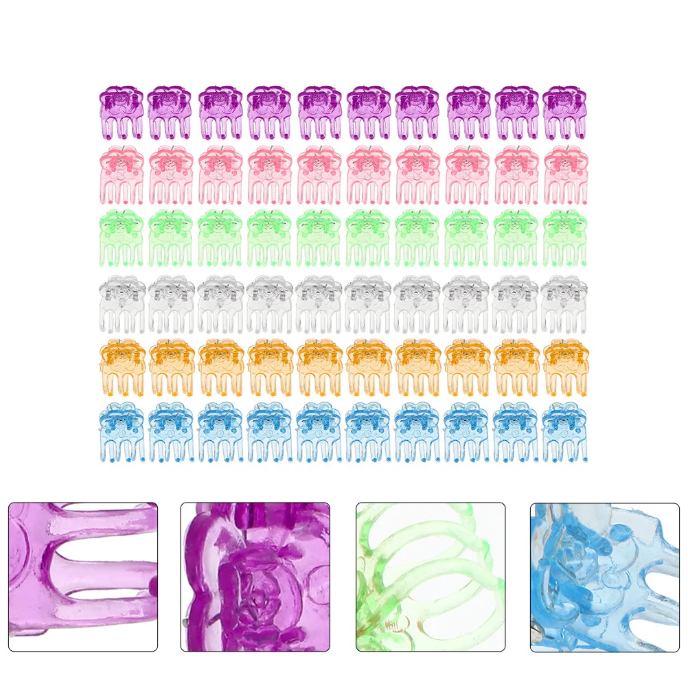 

Support Frame Plastic Flower Shaped Clips Colorful Vines Fixation Gardening Plants