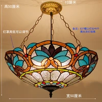 mediterranean stained glass pendant lights tiffany vintage hanging lamp for dining room kitchen light fixtures art home decor