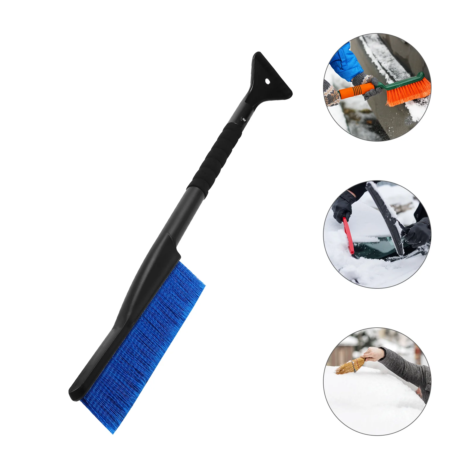 

Car Snow Removal Brush Car Winter Tools Scraper for Car (Blue)
