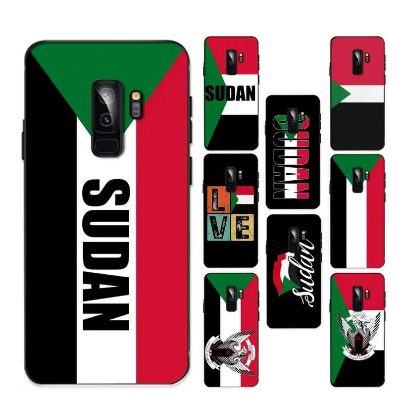 

YNDFCNB Sudan Flag Coat of Arms Phone Case for Samsung S20 lite S21 S10 S9 plus for Redmi Note8 9pro for Huawei Y6 cover
