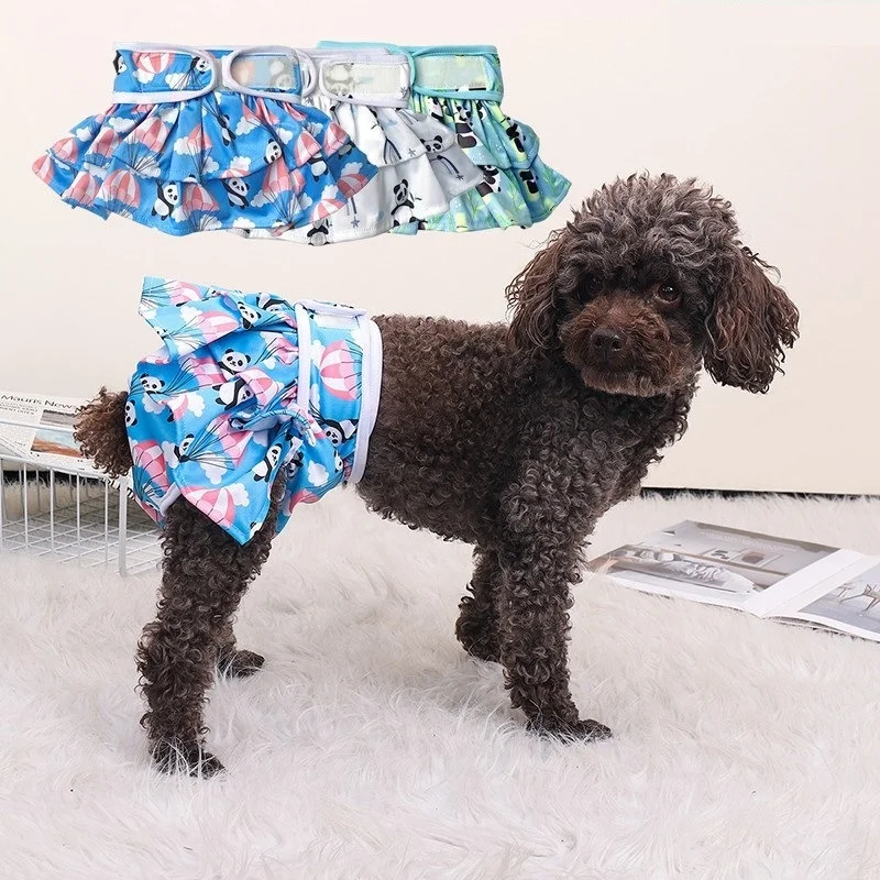

Waterproof Pets Diaper Female Dog Diapers Underwear Diaper Sanitary Panties Physiological Shorts Pants for Small Medium Dogs