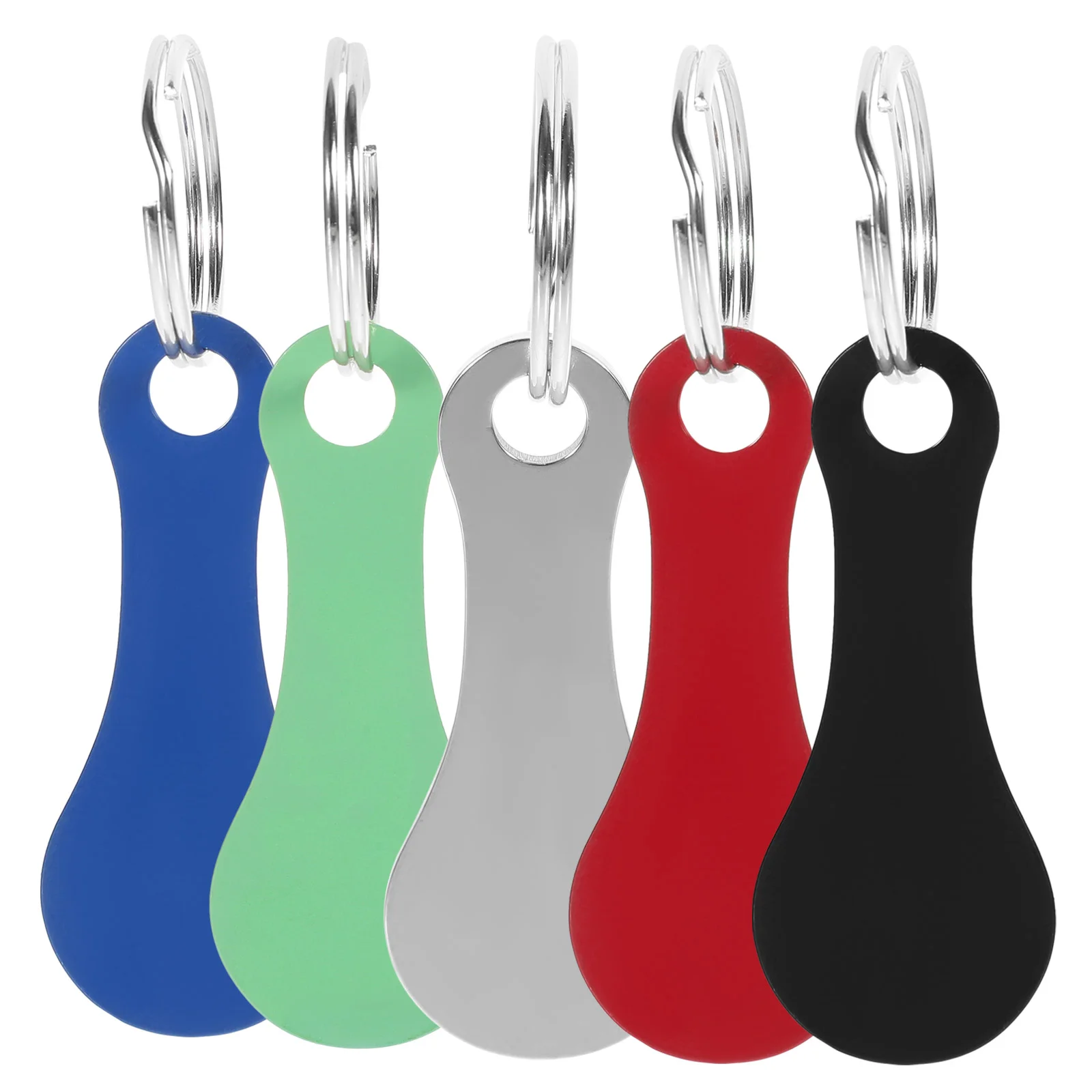 5 шт. жетоны для тележки покупок брелок ключей орнамент кольца из нержавеющей