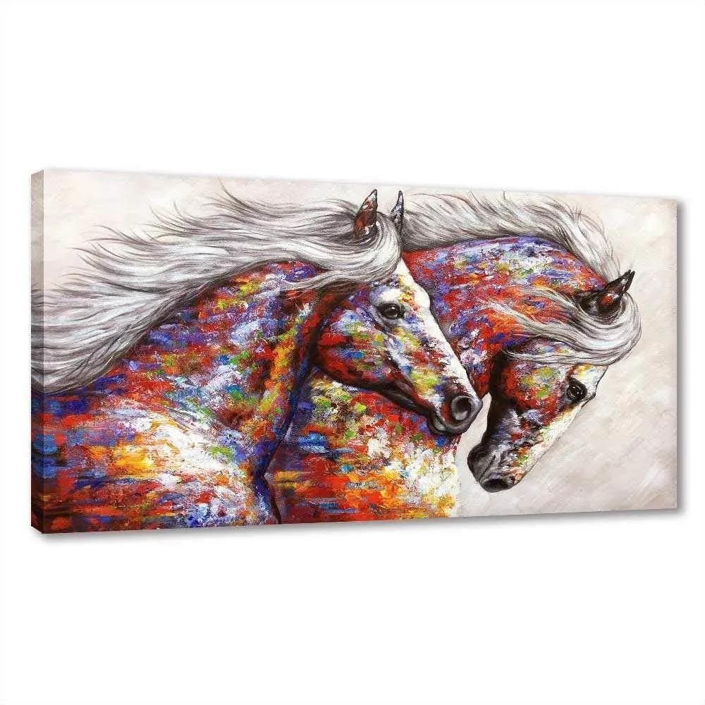 

Настенный постер с лошадьми на холсте