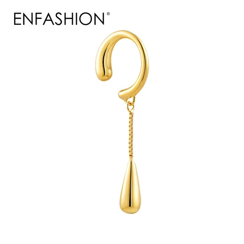 ENFASHION Серьги-клипсы капля дождя из латуни