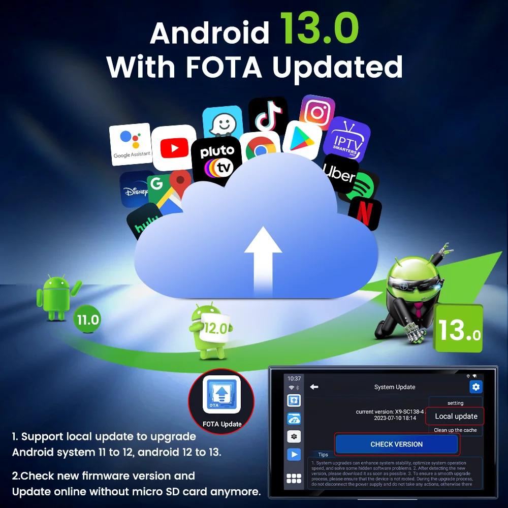 665 CarlinKit Android TV Box Plus 6G + 128G беспроводной CarPlay Ai 11 12 13 автомобильный плеер Netflix Iptv