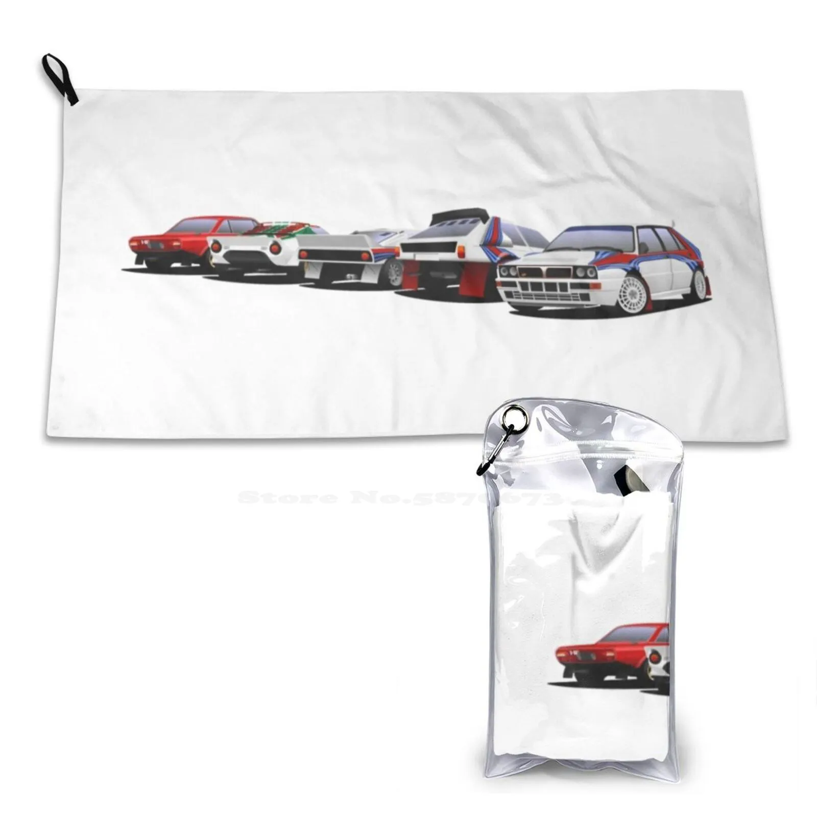 Мягкое и удобное банное полотенце Lancia Rally Dynasty уличное Fulvia 037 Delta S4 Martini Racing Auriol Biasion