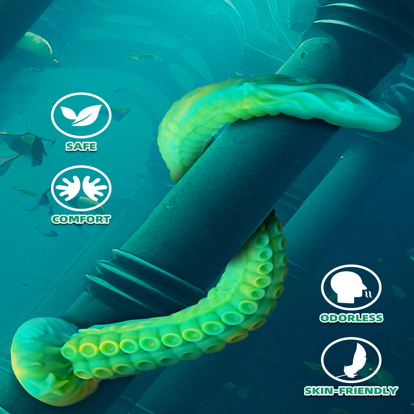 Супер длинная анальная пробка реалистичный щупальце осьминога фаллоимитатор