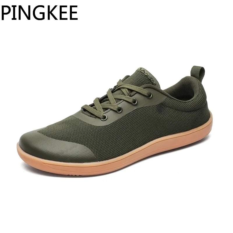 VENOCON PINGKEE минималистичные мужские ботинки с широким носком босиком зимние туфли