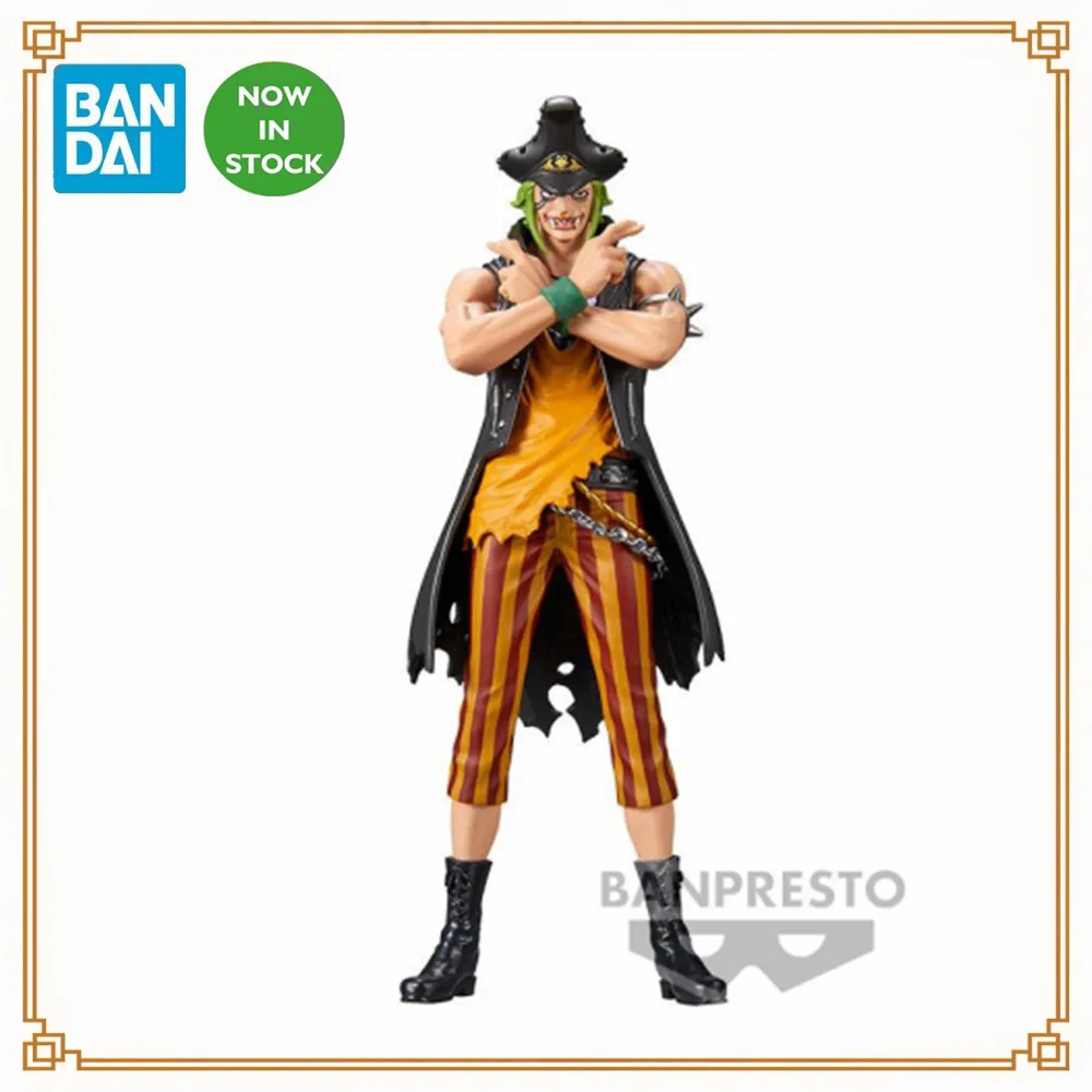 

In Stock Anime One Piece Bartolomeo DXF Original PVC Action Figure Manga Toys for Children Bandai Banpresto RED Collector 17cm