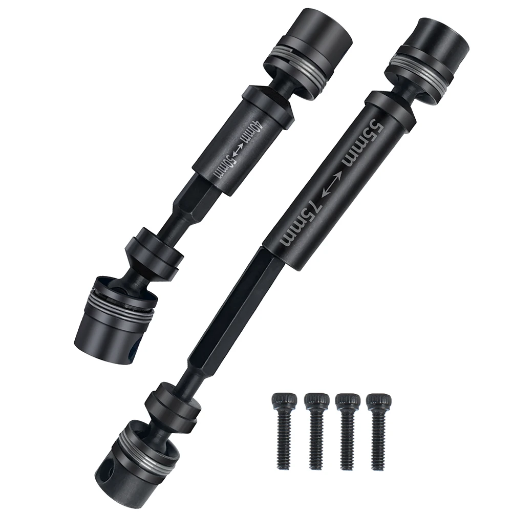 YEAHRUN 1 пара стальной приводной вал коробки передач CVD шарнир для TRX-4M Bronco Defender 1/18 RC