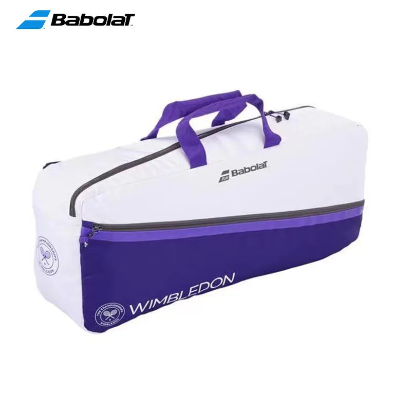 Large Capacity Pure WIMBLEDON Babolat Tennis Bag 6R Tennis Rackets Backpack Padel Squash Beach Tennis Bags Purple Sports Handbag