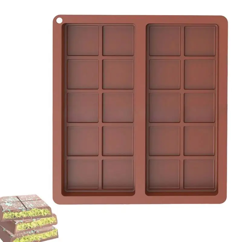 Форма для шоколадных батончиков глубокая силиконовая форма конфет