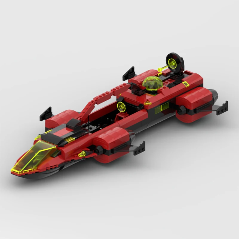Фото Набор строительных блоков MOC M Tron Quad Hauler Space Starship, 543 детали, модель космического корабля, декор для дома, украшение для стола, акцентный элемент для полки, премиальный подарок для взрослых №1