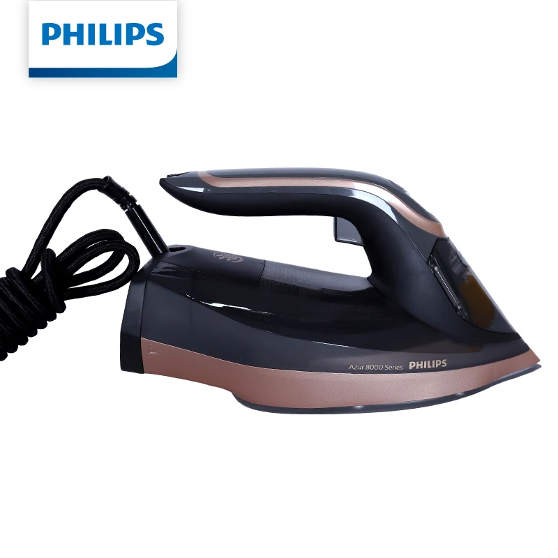 Фото Паровой утюг Philips DST8041 с интеллектуальным контролем температуры, 2200 Вт, мощность пара 260 г/мин, резервуар 350 мл, керамическая подошва, для горизонтального и вертикального глажения №3