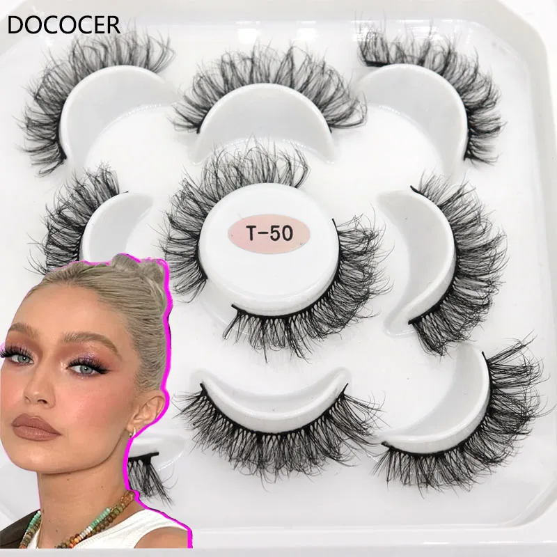 

5 пар нечистоплотные Накладные ресницы искусственные норковые ресницы Многоразовые Накладные ресницы натуральные пушистые инструменты для макияжа наращивание накладные ресницы maquia