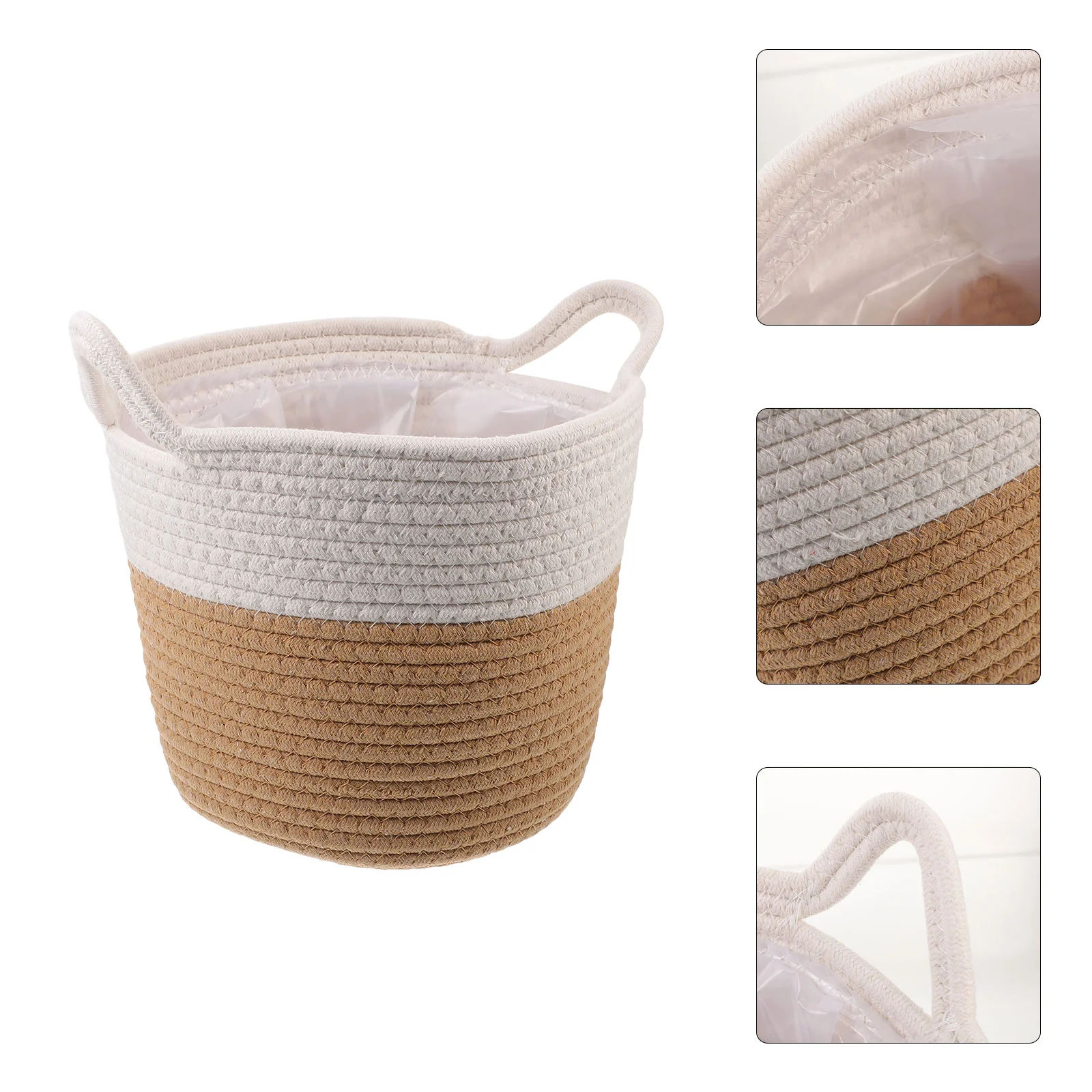 

Woven Cotton Rope Basket Flower Basket Modern Home Decoration Storage Basket