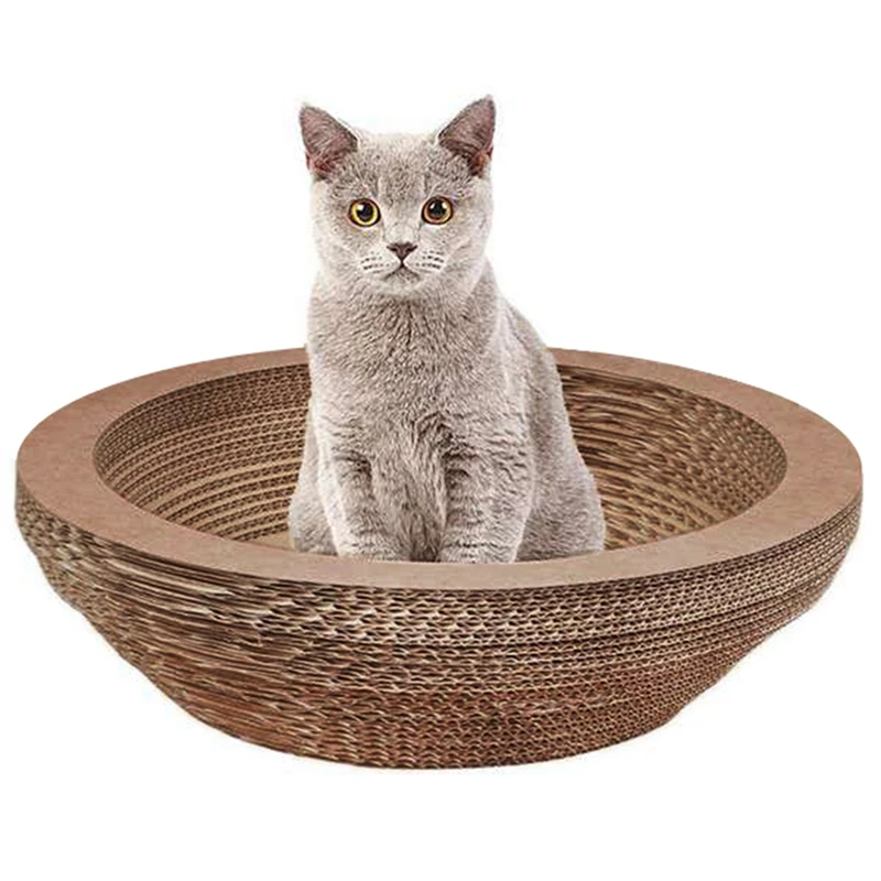 

Cat Scratching Lounge Board Corrugated Cardboard Scratcher Cat Scratch Pad Post Sharpen Claws Pet Toy Large