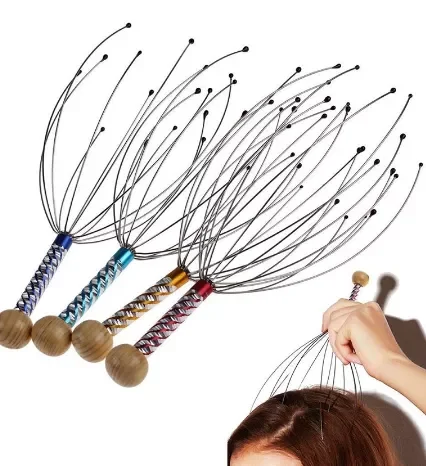 

1PC Anti-Stress Octopus Head Massager Body Massager Remove Scalp Relaxation Relieve Pressure Pain Relief Head Massage Care Tools