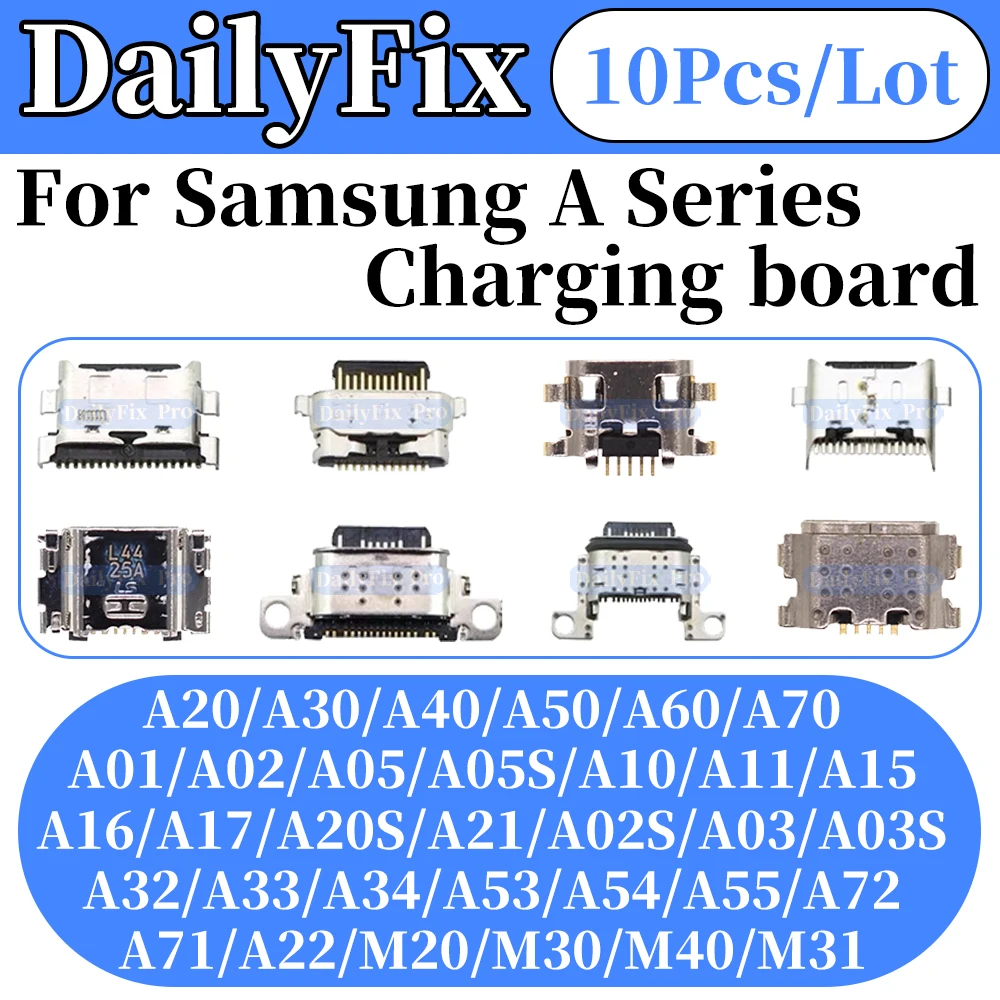 Фото Для Samsung A20 A30 A40 A50 A60 A52 A53 A4 A55 A72 A73 A11 A02S S21 S22PLUS S23ultra S24 T500 C9 A9S нижний USB-порт телефона №3