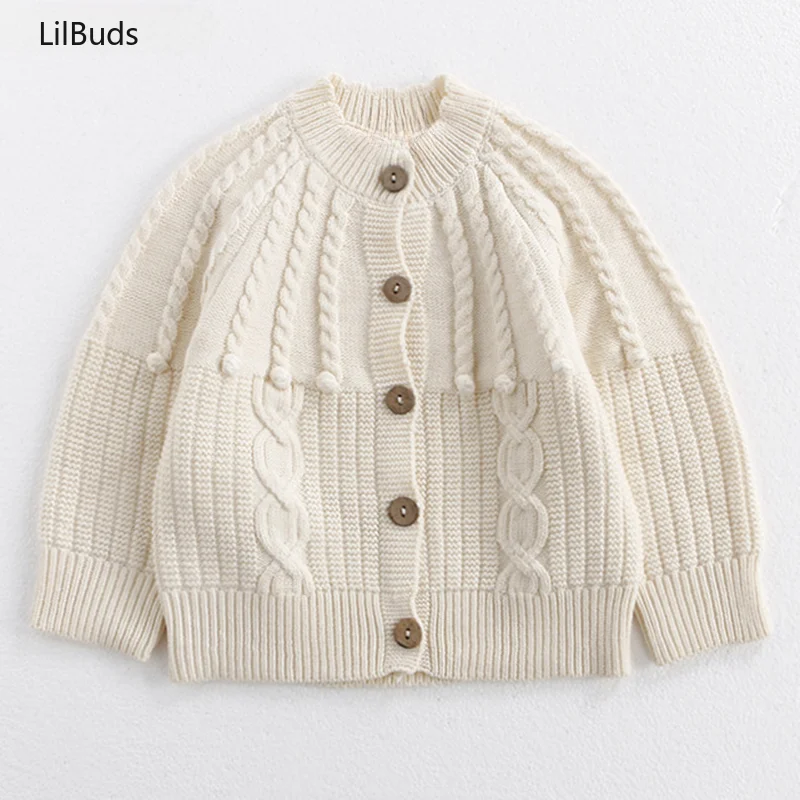 2024 детские цельные свитера осенний детский вязаный костюм зимний кардиган
