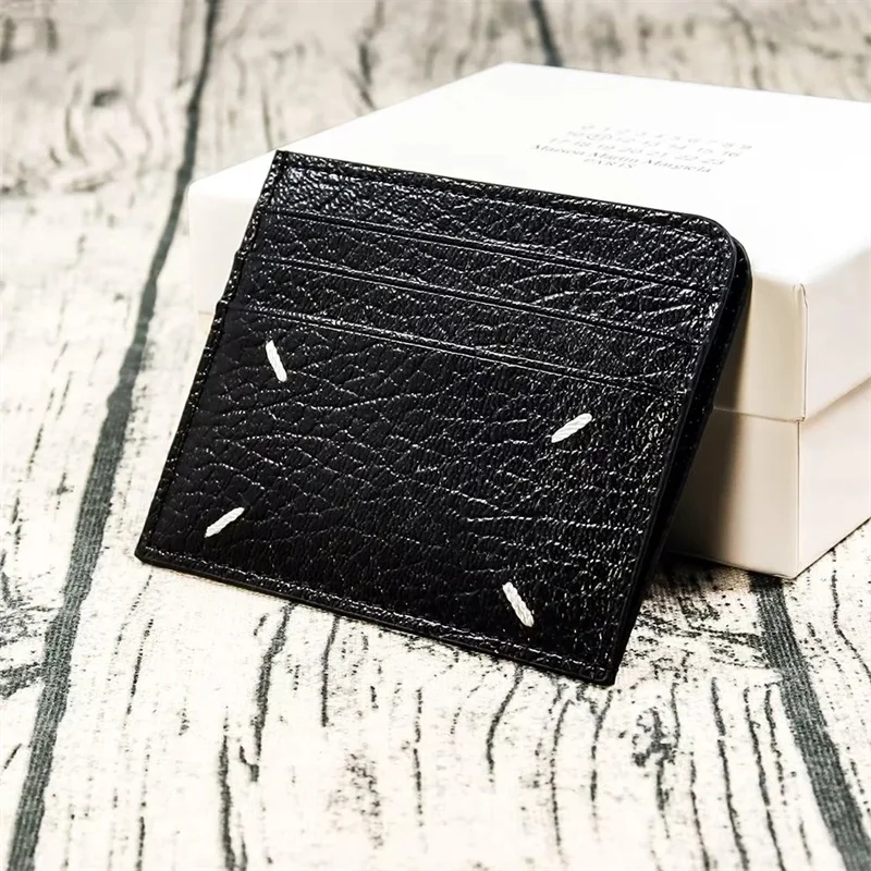 

Black New Folding Card Bag Digital Logo Printed Card Bag Wallet