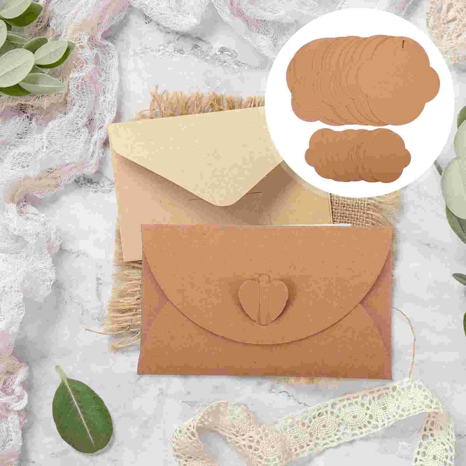 

40Pcs Multi-function Gift Envelopes Valentine Mini Envelopes Making Supplies Letter Supply