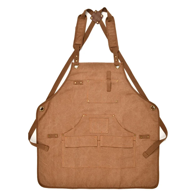 

Men's And Women's Waterproof And Anti Fouling Aprons With Pockets Cooking Aprons Woodworking And Painting Aprons