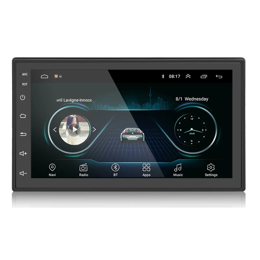 

Double din Head Unit Autoradio Play 7 inch Touch Screen 2 din GPS 1+16G Universal Player Android Car Radio