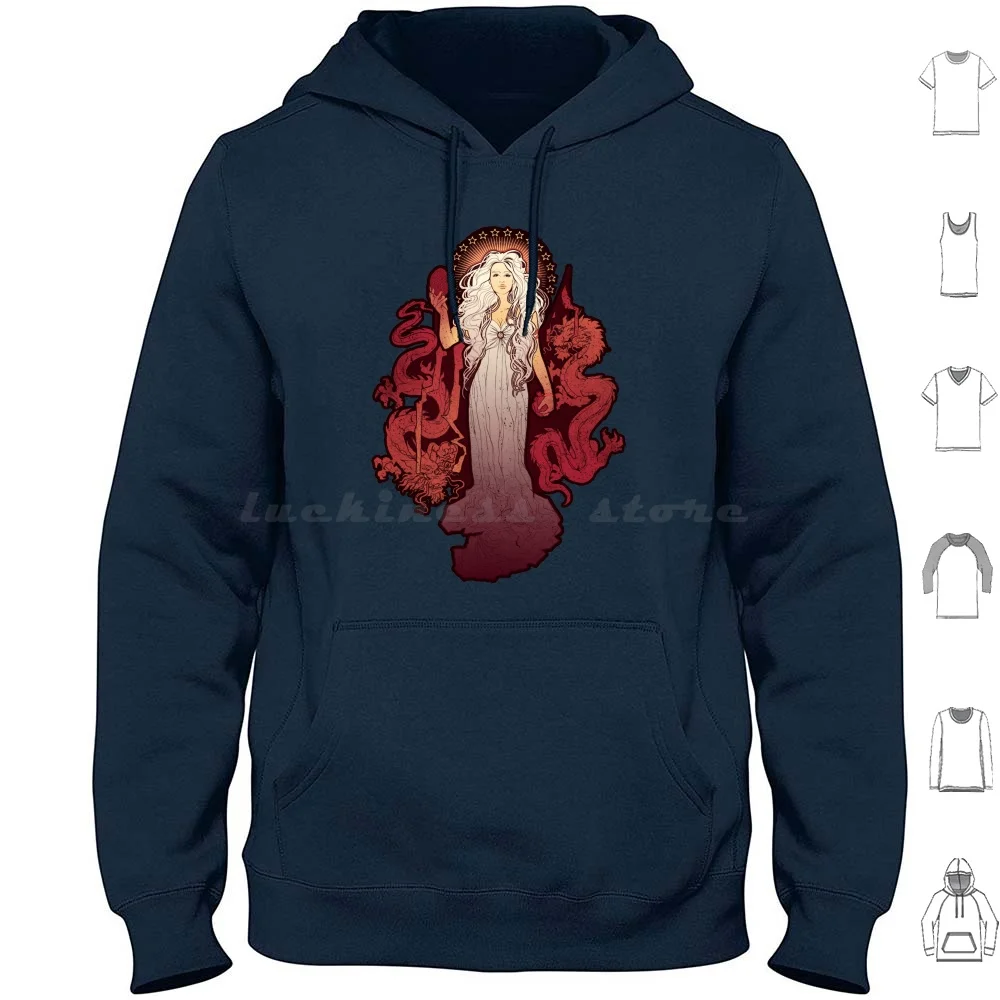 

Dragon Mother Hoodies Long Sleeve Megan Lara Art Nouveau
