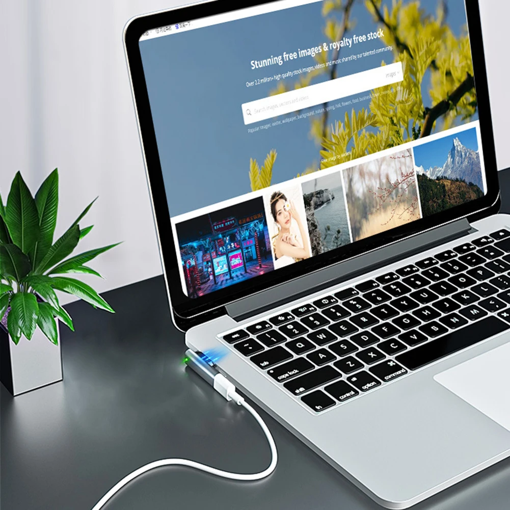 Адаптер USB PD с портом Type-C магнитный преобразователь питания C в Mag-Safe 2 для MacBook Air/Pro