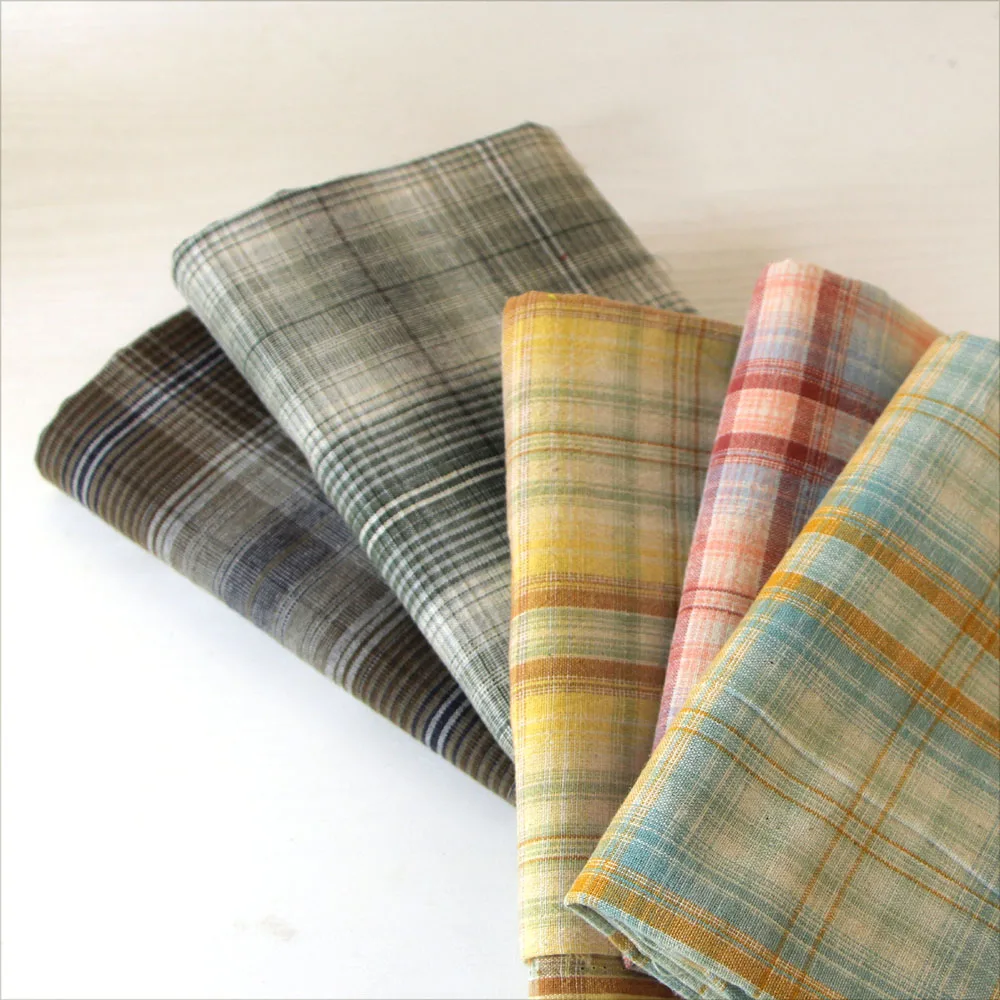 Японская окрашенная в пряжку ткань ручной работы сделай сам пэчворк 100%