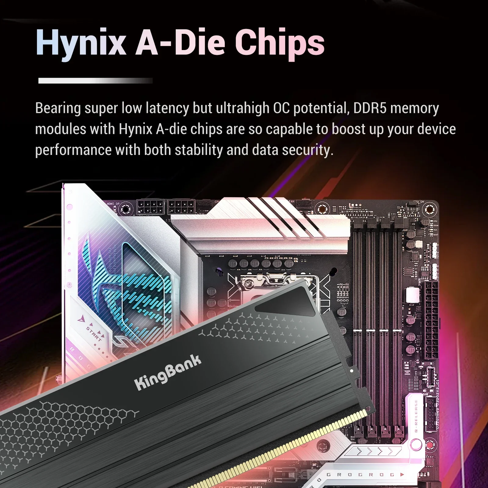 KingBank Горячая распродажа Память GB Ram ddr5 16 ГБ x2 32 6000 МГц Поддержка XMP 3 0 1 35 В ОЗУ для