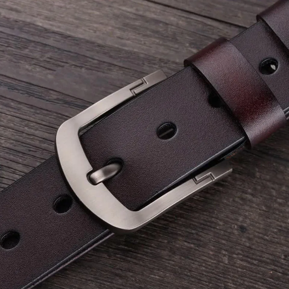 High Quality Trend New Men'S Leather Belt Casual Ladies Alloy Pin Buckle Personality Versatile Wear-Resistant Pants Belt A2560