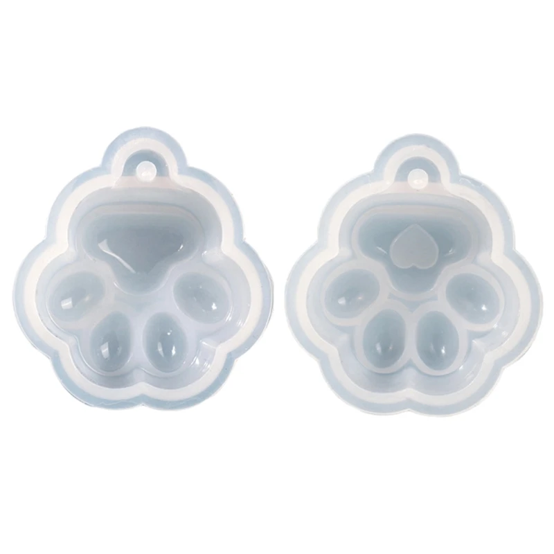 

N58F Брелок Силиконовые Формы Брелок Подвески Плесень Кошки Лапа Смола Эпоксидная Литейная Форма