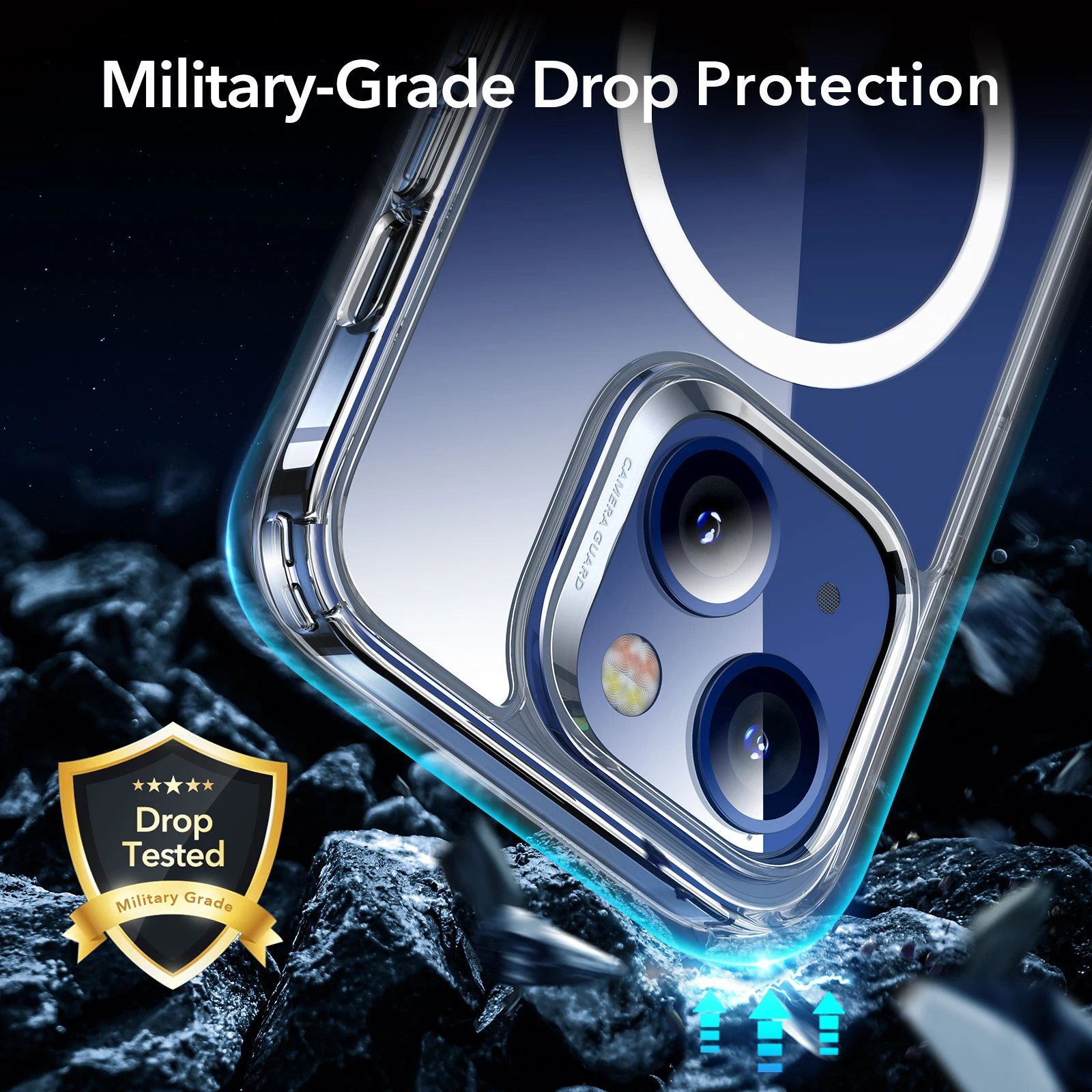 ESR for iPhone 13 Pro Max Case Compatible with Magsafe for iPhone 13 Transparent Back Cover Magnetic Case for iPhone 13 Pro Max