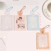 korea cute photocard holder kpop idol photo sleeve acrylic card display stand pendant photo holder cartoon desktop decor