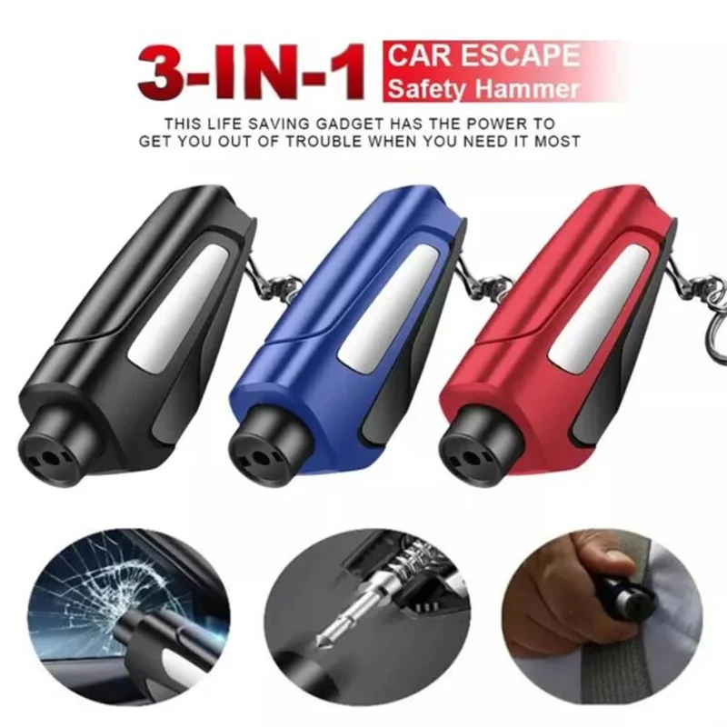 

Car mini window breaker Car emergency safety hammer tool 3 in 1 Car Window Breaker emergencias